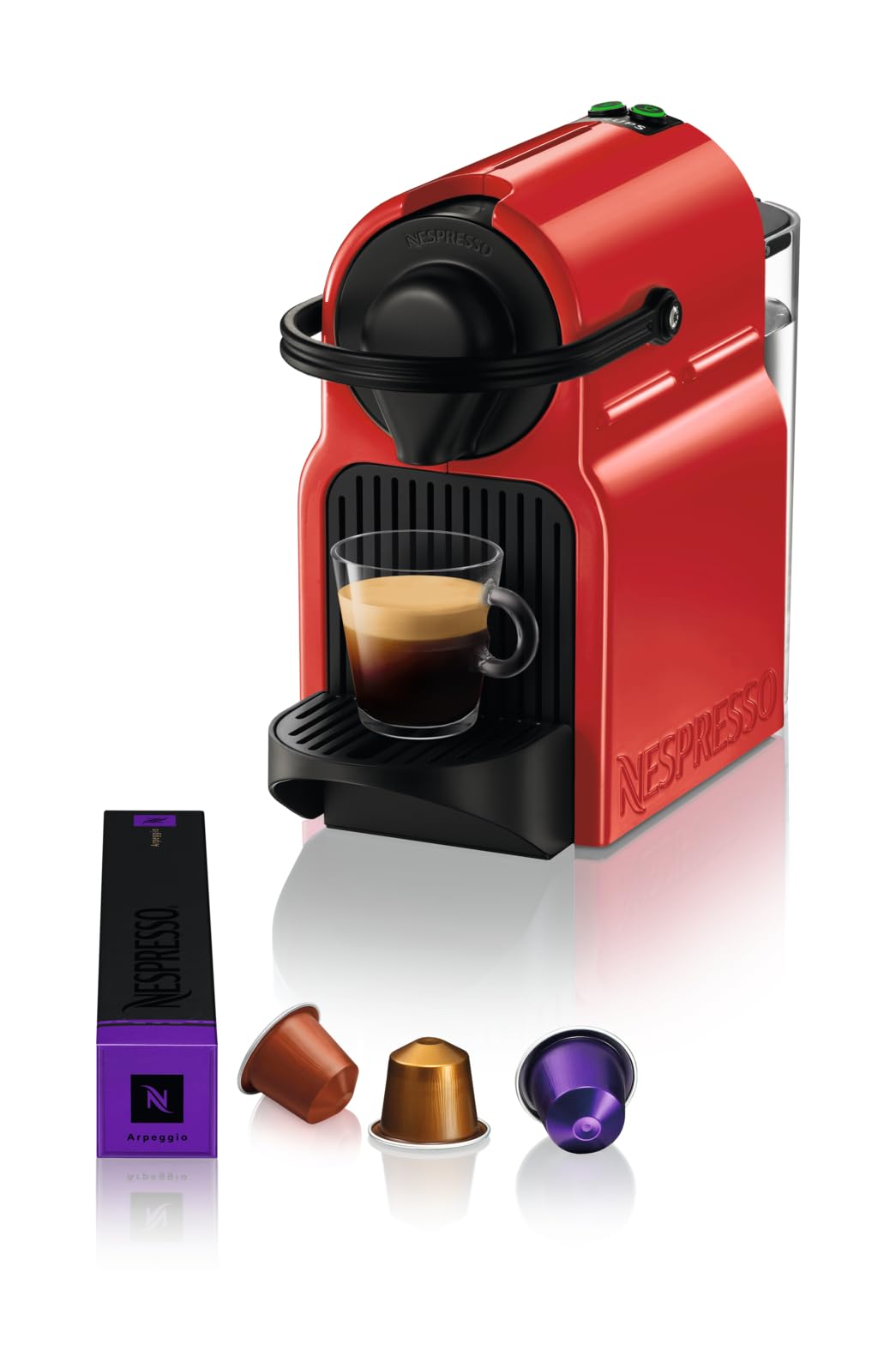 Inissia Rouge – Cafetière Espresso – Format Unique – 50/60 Hz