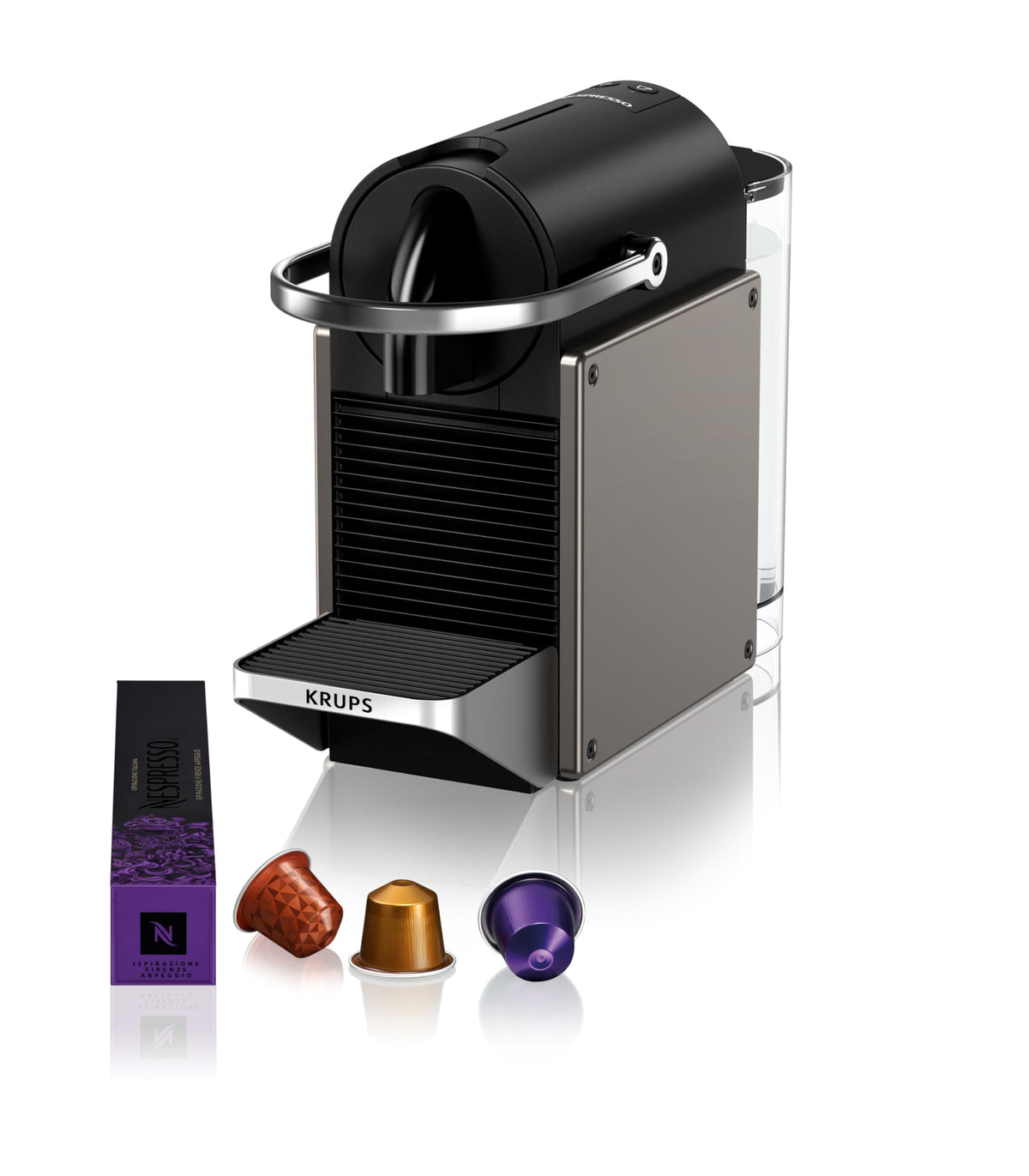 Pixie Titane – Machine à Espresso/Lungo – Style Industriel Compact